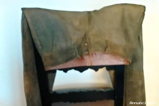 Pantaloni in crosta di pelle