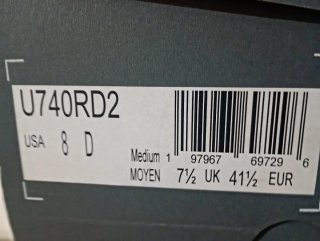 Scarpe New Balance Uomo U740RD2 Tg 41.5