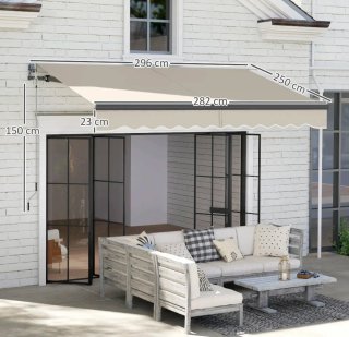 Toldo retráctil eléctrico inclinacion ajustable