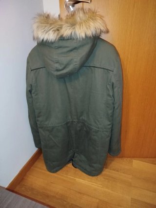 Parka verde hombre con capucha