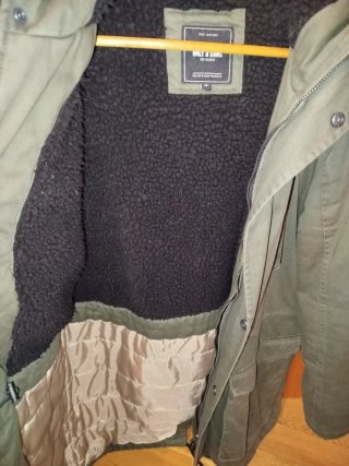 Parka verde hombre con capucha