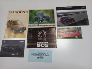 Lote 7 Catálogos Coches varios