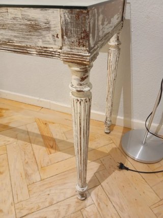 Mesa vintage cristal + silla
