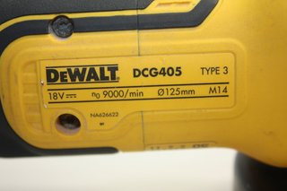 RADIAL AMOLADORA BATERIA DEWALT DCG405 74517