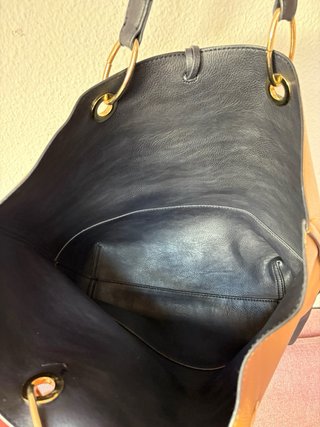 Bolso tote marrón
