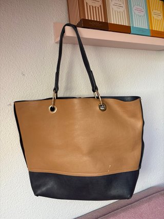 Bolso tote marrón