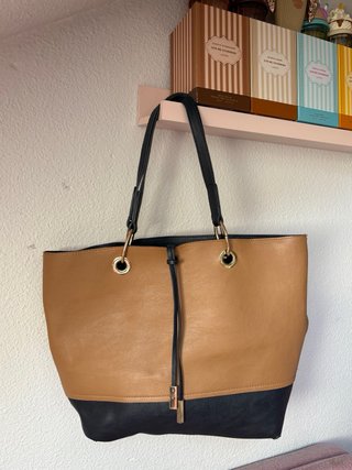 Bolso tote marrón