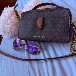 Bolso Michael Kors Marrón y Dorado