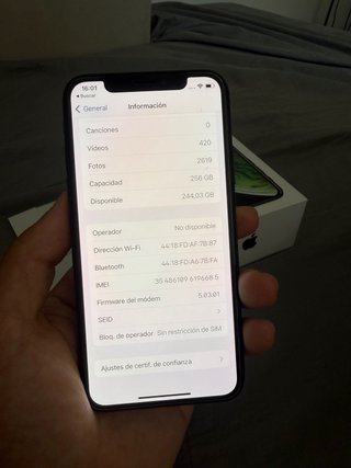 iPhone X 256 GB Negro