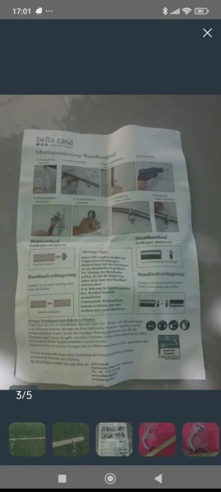 Pasamanos madera 150cm nuevo cuatro unidades