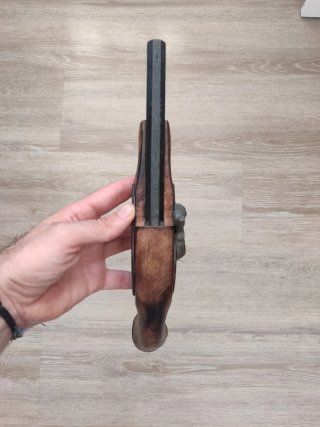 Réplica pistola antigua madera y metal