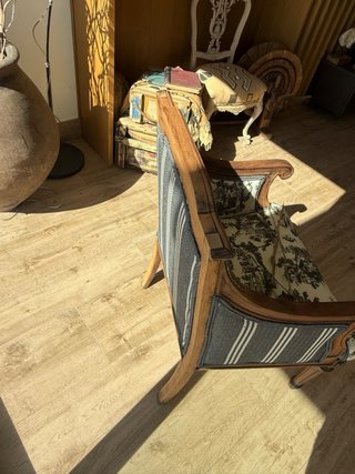 Sillón antiguo Estilo Francés Toile de Jouy
