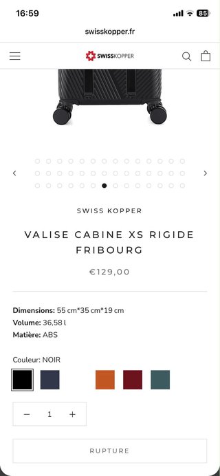 Maleta Swiss Kopper Negra Nueva