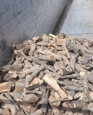 Leña de olivo para chimenea-barbacoa
