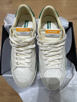 Sneakers Crime London Bianche/Verdi