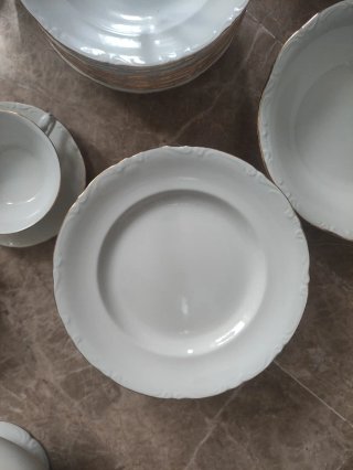Vajilla Santa Clara Porcelana Blanca