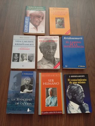 Lote de 8 libros Krishnamurti