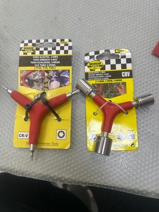 Llave Torx 3 Vías y Vaso 3 Vías lote 2 llaves