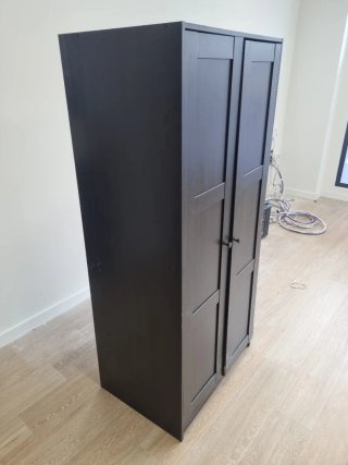 Armario Ikea Madera Gris Oscuro