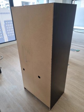 Armario Ikea Madera Gris Oscuro