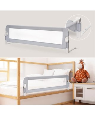 Barrera de Cama Plegable Gris