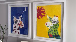 Pareja de 2 cuadros {grabados) de Juan Ripolles