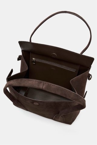 Bolso piel de oveja marrón