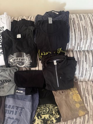 Lote Ropa Hombre Negra y Gris