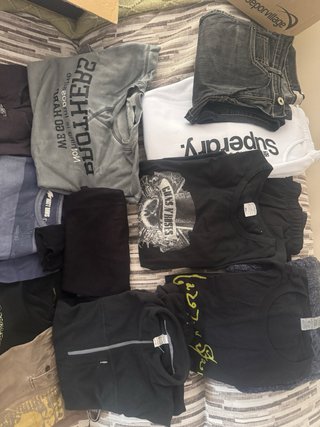 Lote Ropa Hombre Negra y Gris