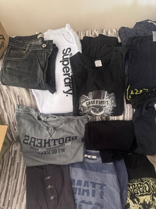 Lote Ropa Hombre Negra y Gris