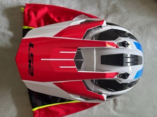 Casco LS2 Trail Blanco/Rojo/Azul/