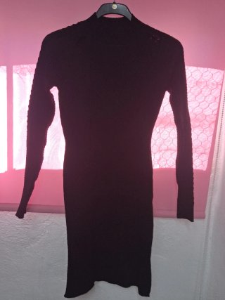 Vestido Negro Jean Louis Scherrer Talla S