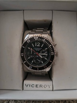 Reloj Viceroy Cronógrafo Negro/Plateado