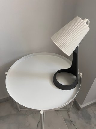 Mesita auxiliar redonda blanca Ikea