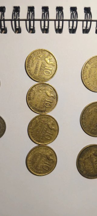 Lote 11 Monedas Francia antiguas