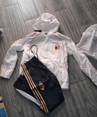 Chándal Adidas AC Milán Blanco y Negro