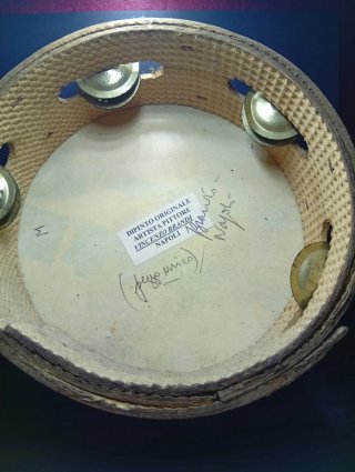 Tamburello Napoletano Dipinto e Costruito a mano .