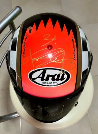 Casco Arai Kevin Schwantz Firmado