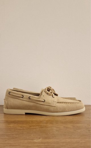 Mocassini Zara Man Pelle Scamosciata Beige