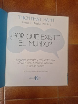 Libro ¿Por Qué Existe El Mundo? de Thich Nhat Hanh