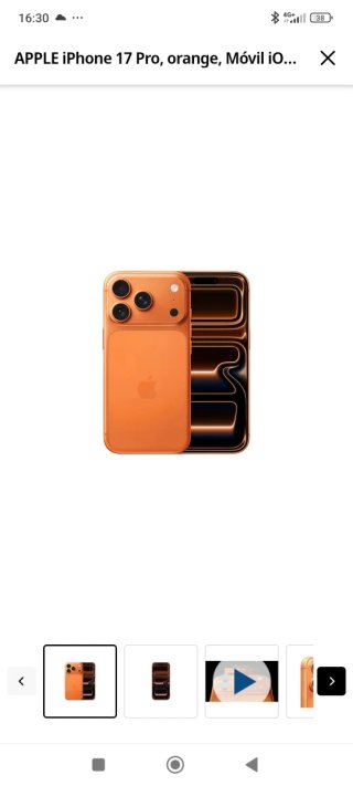 iPhone 17 Pro 256GB Naranja