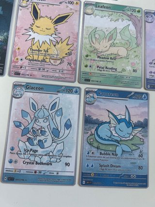Carte Fan Art Eevee e Evoluzioni