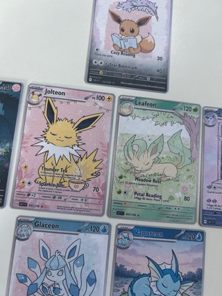 Carte Fan Art Eevee e Evoluzioni