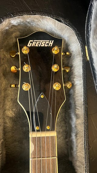 Guitarra Eléctrica Gretsch Azul y Dorada