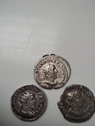 Lote 3 Monedas Romanas Gordiano III Plata