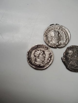 Lote 3 Monedas Romanas Gordiano III Plata
