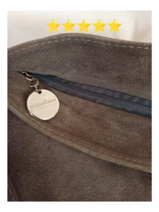 Borsa Primadonna Camoscio Marrone