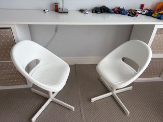 Silla infantil Ikea blanca escritorio