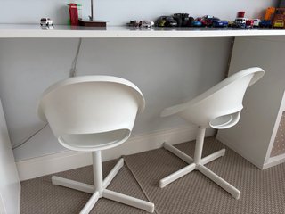 Silla infantil Ikea blanca escritorio