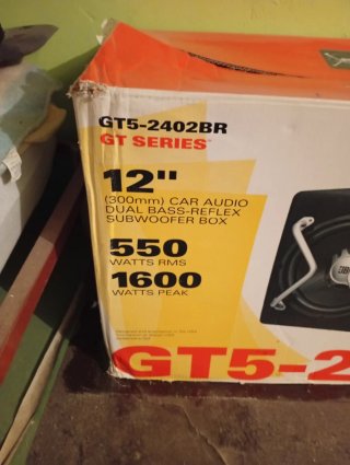 Caja Subwoofer Doble JBL GT5-2402BR 12